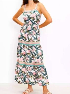 LOFT Paradise Tiered Maxi Dress